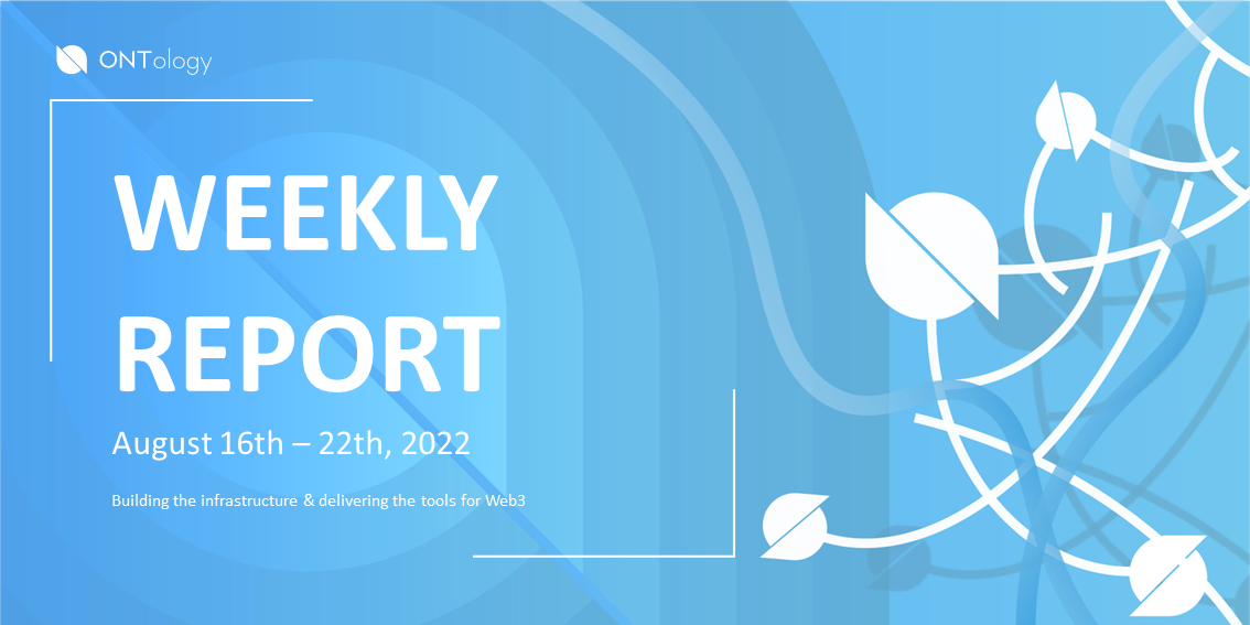 Ontology Weekly Report (August 16–22, 2022)
